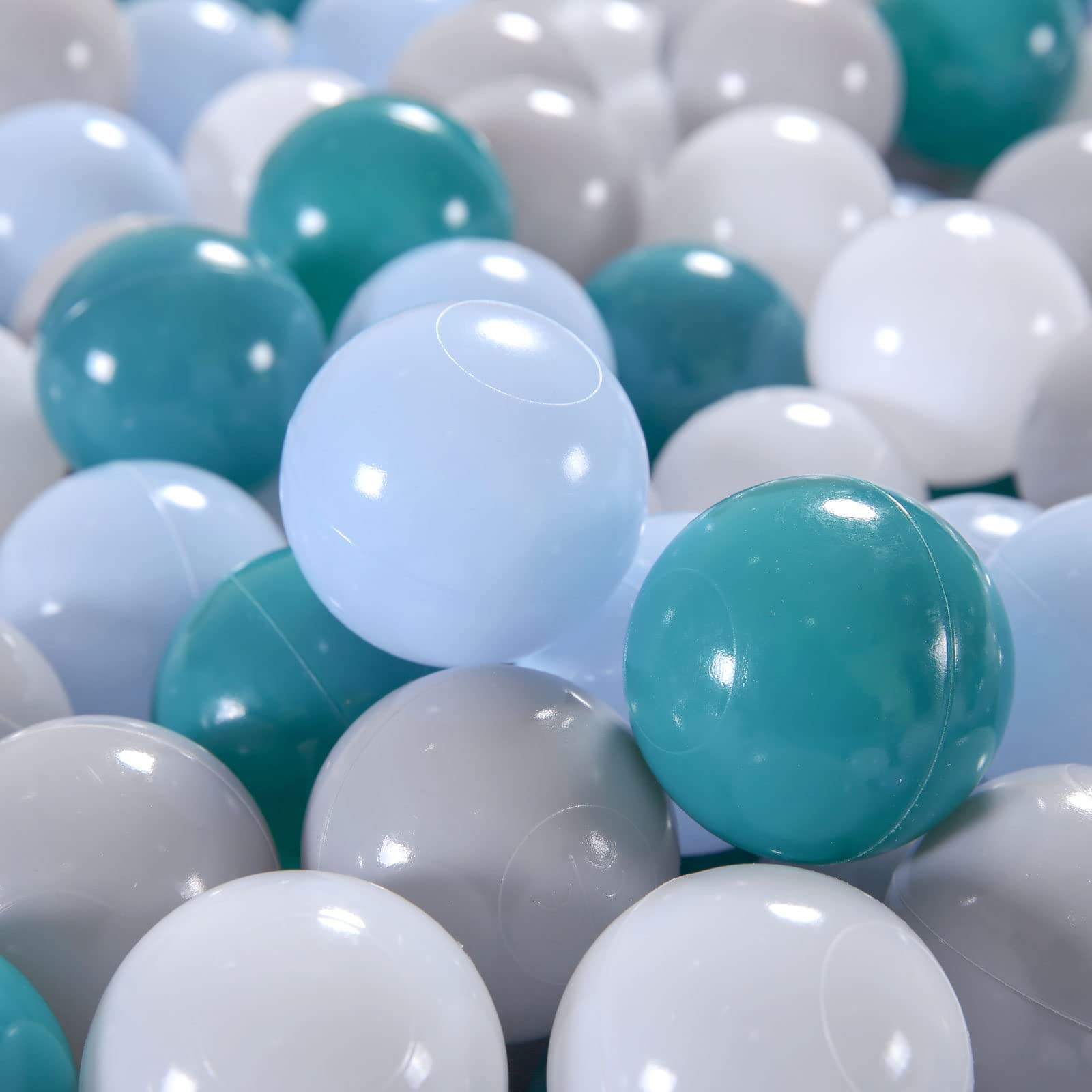 **Non-Toxic 2.2-Inch Crush Proof Play Balls for Toddlers - Pack of 50/100/200 | Phthalate-Free & BPA-Free Plastic Ball Pit Balls for Indoor Play, Sensory Play & Kids Birthday Parties**