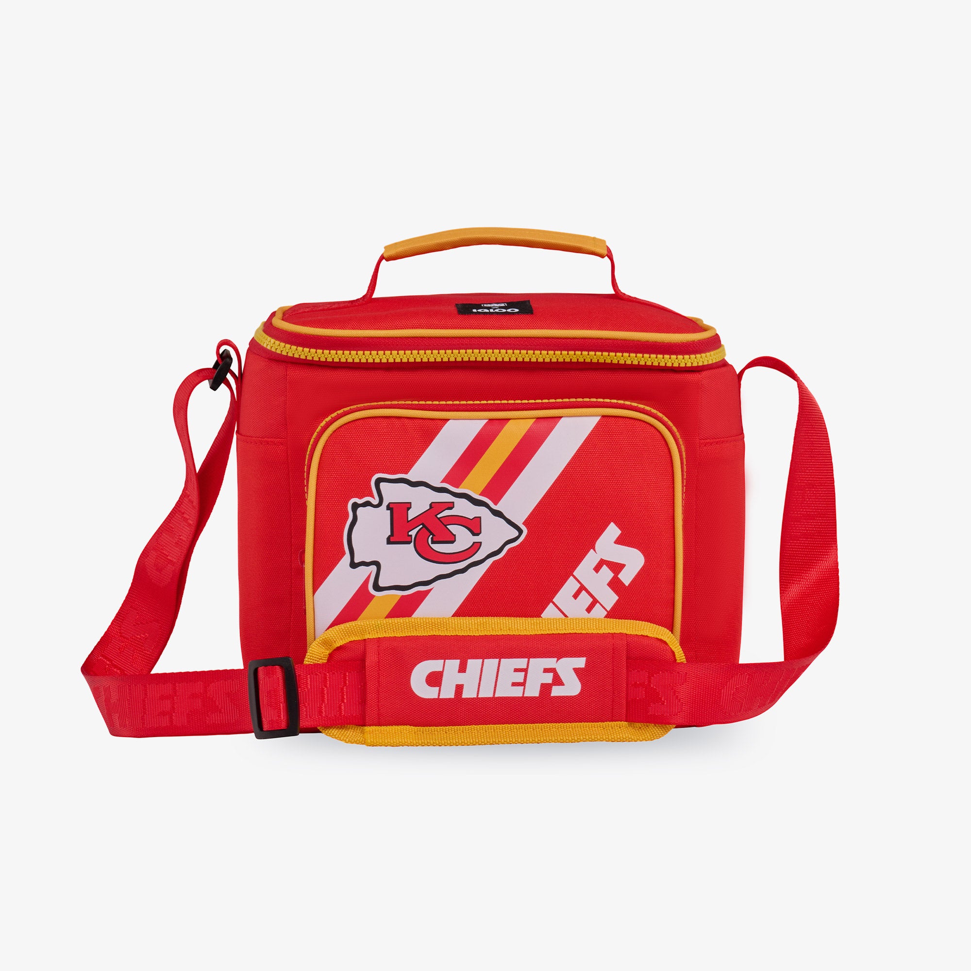 Kansas City Chiefs Insulated Lunch Box - NFL Team Logo Square Cooler Bag for Work, School, Picnics & Tailgating