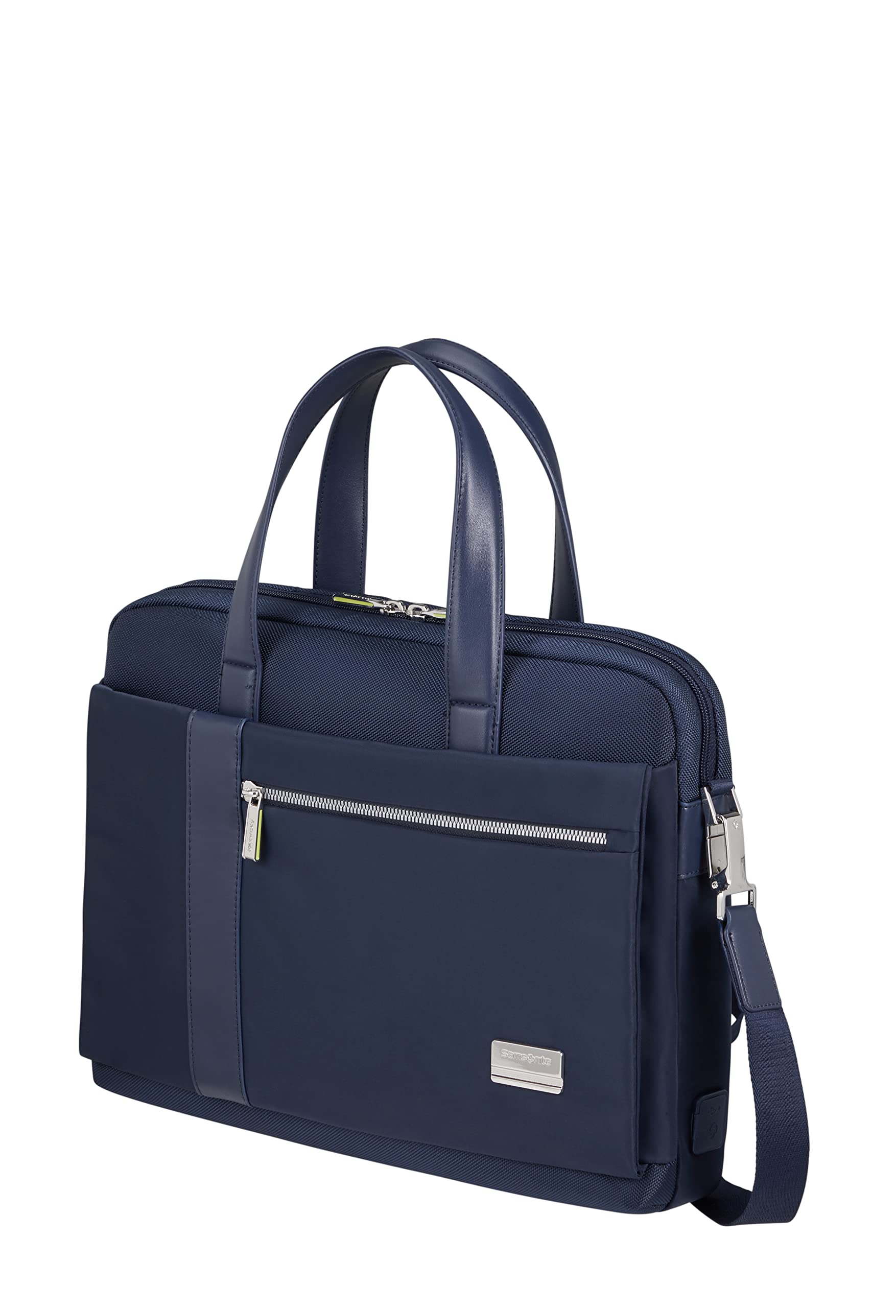 Samsonite Women's Laptop Bag - Lightweight Business Backpack with USB Charging Port, Water-Resistant Travel Computer Bag (Eclipse Blue) - Perfect for Work Commute, College & Airplane Carry-On