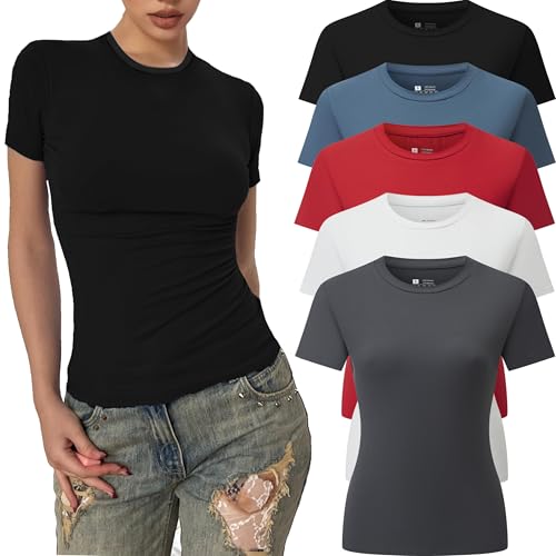 5 Piece：black/White/Blue/Red/Gray