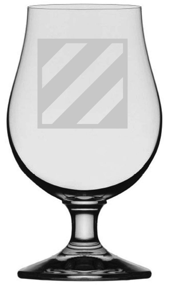 3rd Infantry Division Custom Crystal Beer Glass - Personalized Army Gift for Veterans