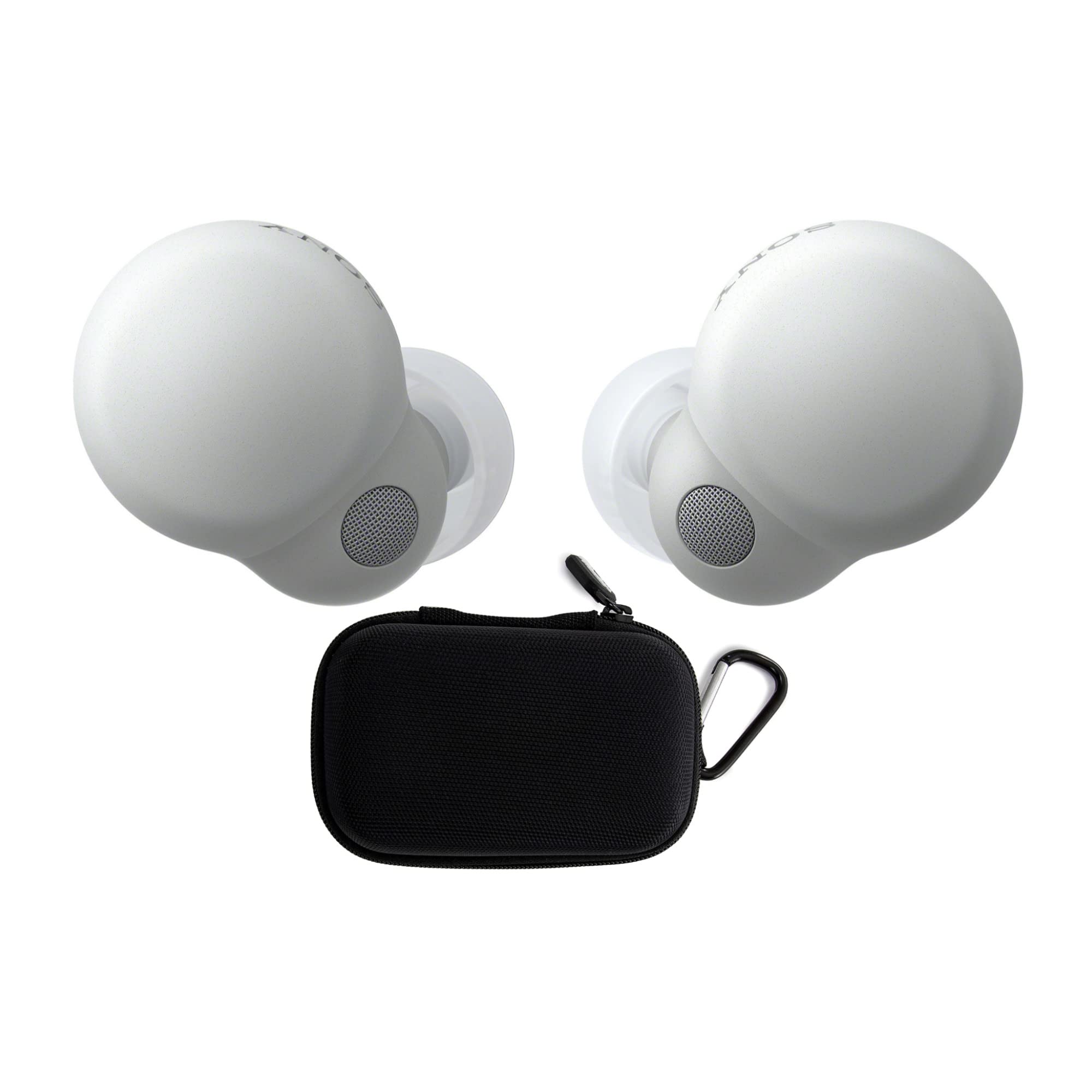 Sony LinkBuds S Truly Wireless Noise Canceling Earbuds with Charging Case - White | Bluetooth 5.2 | IPX4 Waterproof | 20hr Battery Life | Perfect for Workouts, Commuting & Travel (2-Piece Bundle)