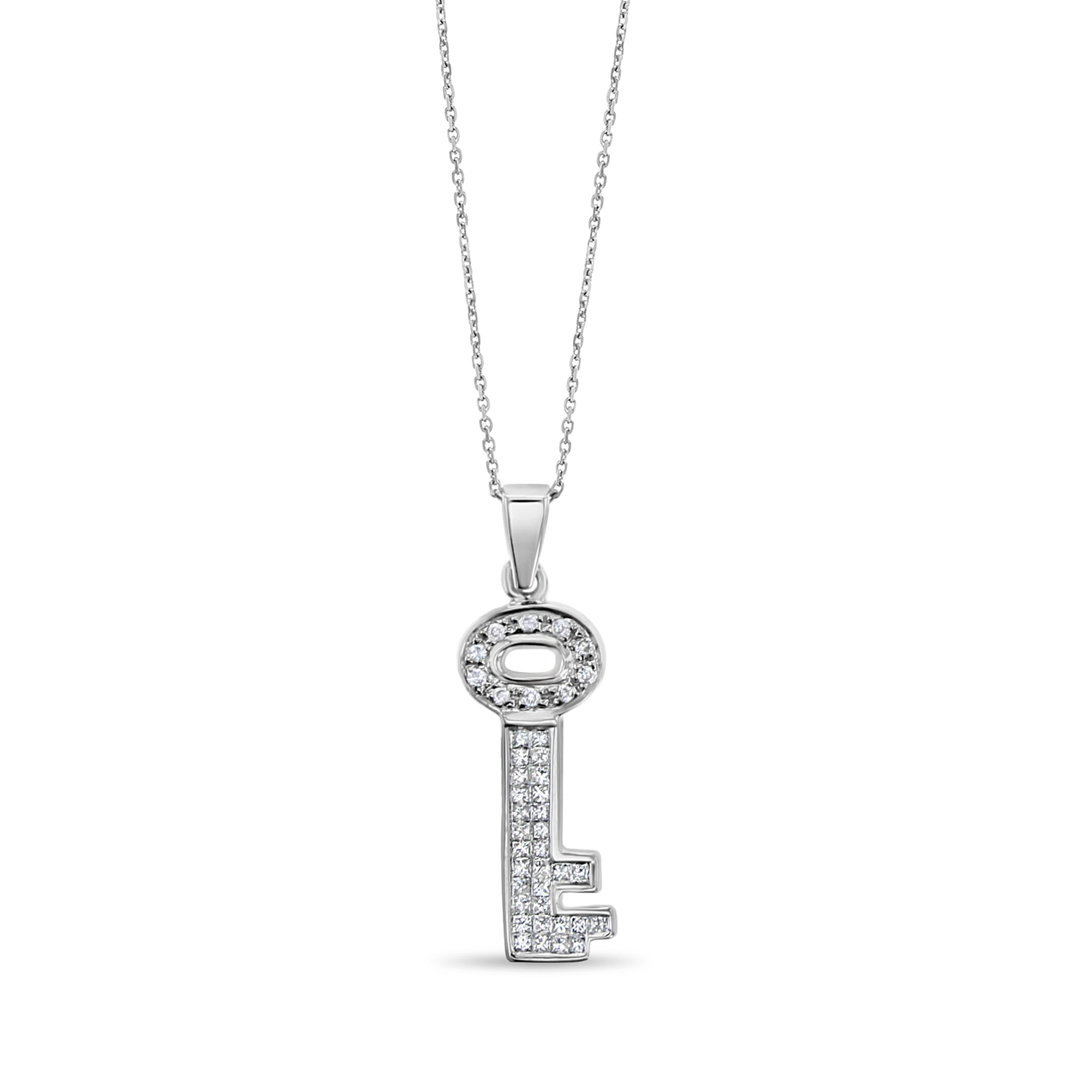 0.50 Carat Diamond Heart Pendant Necklace in 14K White Gold - Perfect for Valentine's Day Gifts & Anniversary Jewelry