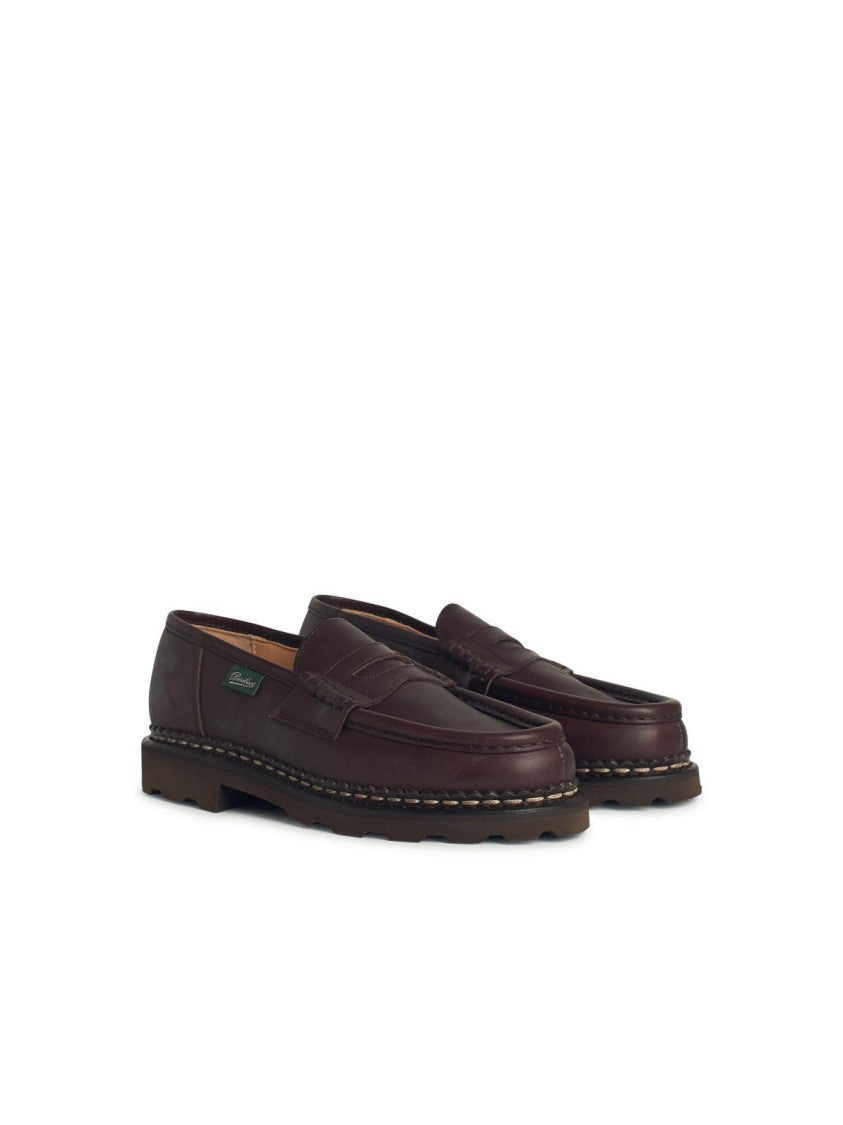 Remis Brown Leather Loafers for Men - Comfortable Slip-On Dress Shoes for Business Casual & Office Wear