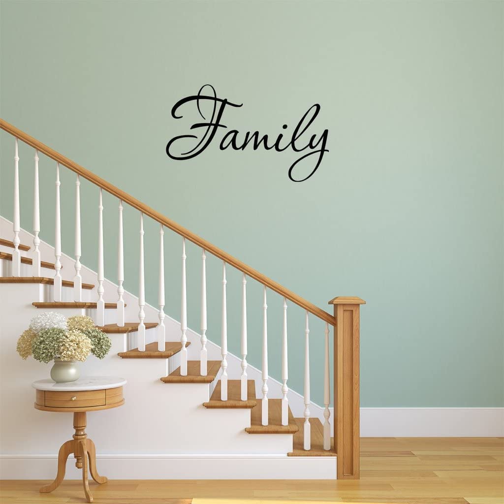 Family Wall Quotes Decals - Inspirational Vinyl Stickers for Home Decor, Living Room Wall Art, Nursery & Bedroom Decoration - Easy to Apply & Remove
