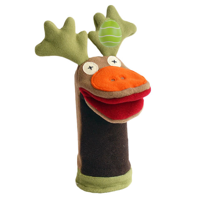 Cute & Cozy Levi Soft Fleece Puppet - Moose Plush Hand Puppet for Kids, Storytelling, and Interactive Play | Perfect for Imaginative Play, Puppet Shows, and Early Childhood Development