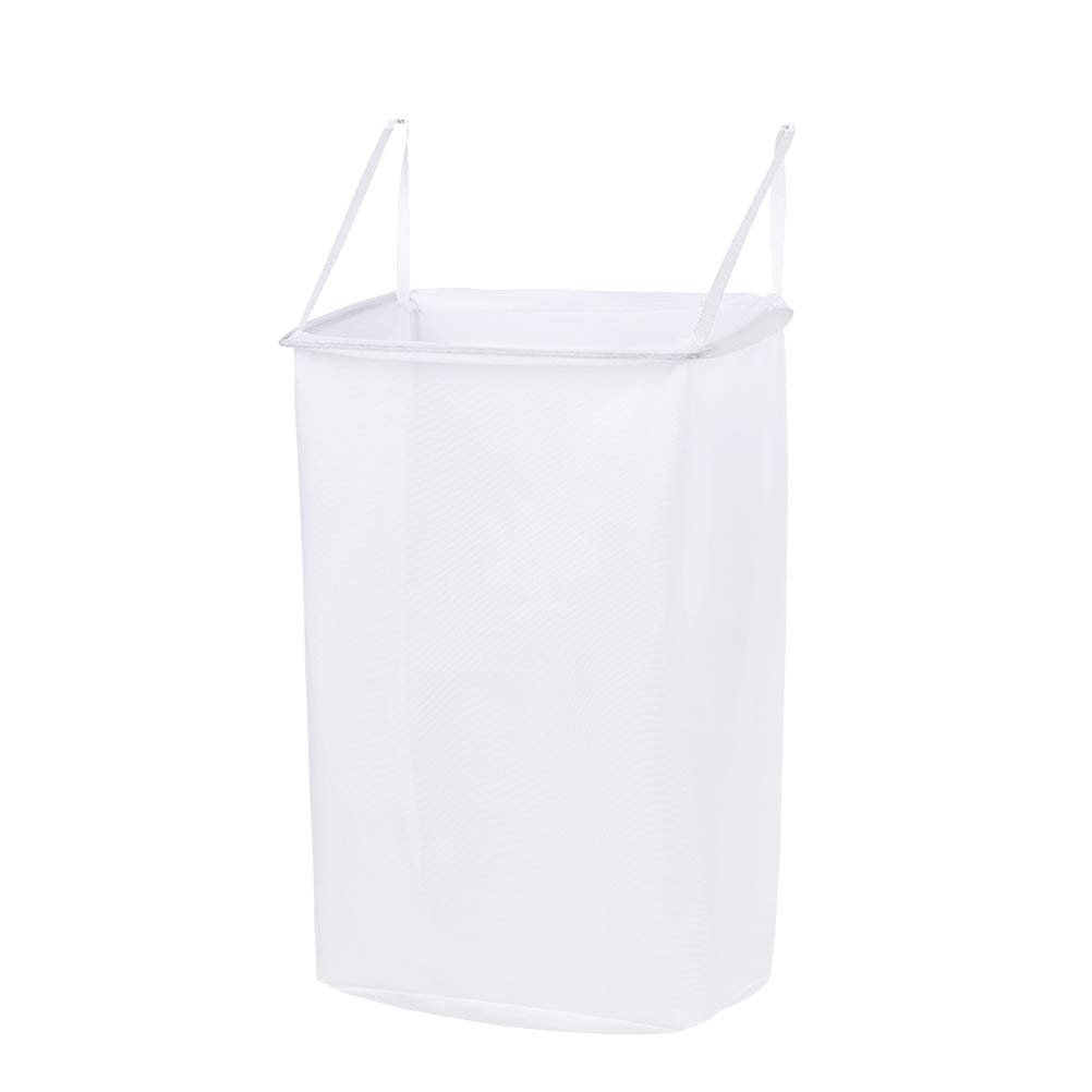 DOITOOL Wall Mounted Storage Basket with 2 Sticky Hooks - Hanging Organizer for Bathroom, Kitchen, Bedroom & Office - Space Saving Home Storage Solution for Toiletries, Cosmetics, Spices & Small Essentials