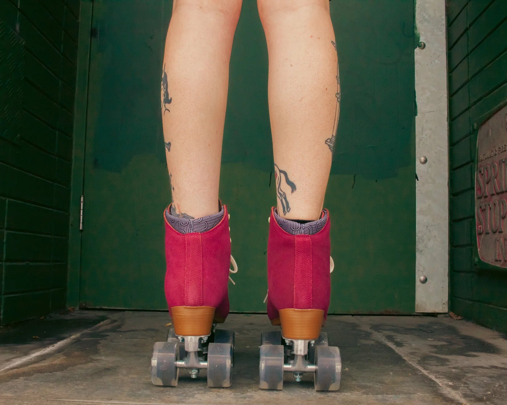 Chuffed Skates Wanderer Roller Skates for Women - Premium Burgundy Outdoor & Indoor Quad Roller Skates with Comfortable Padding - Perfect for Rink, Park, Street Skating and Fitness