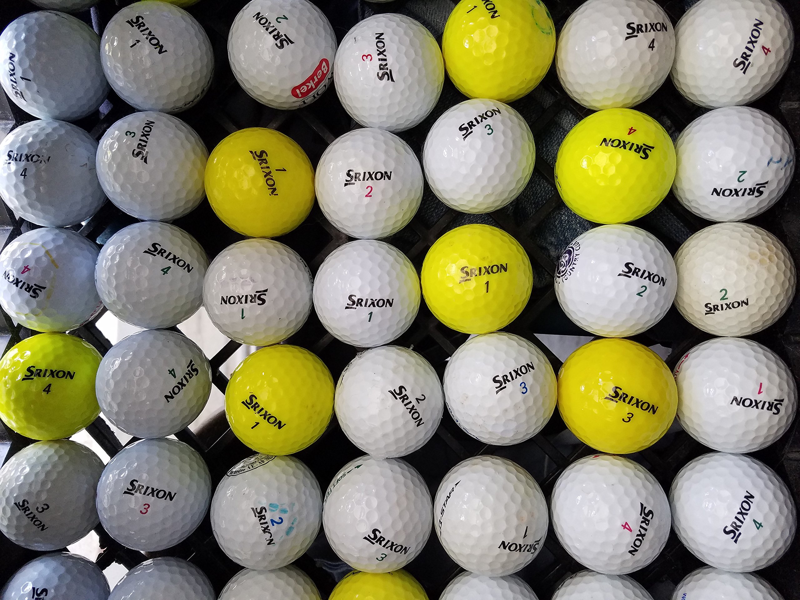 50 SRIXON Near Mint AAAA Used Golf Balls - Premium Recycled Golf Balls for Practice & Game Play | Ideal for Driving Range, Course Training & Budget-Friendly Golfing