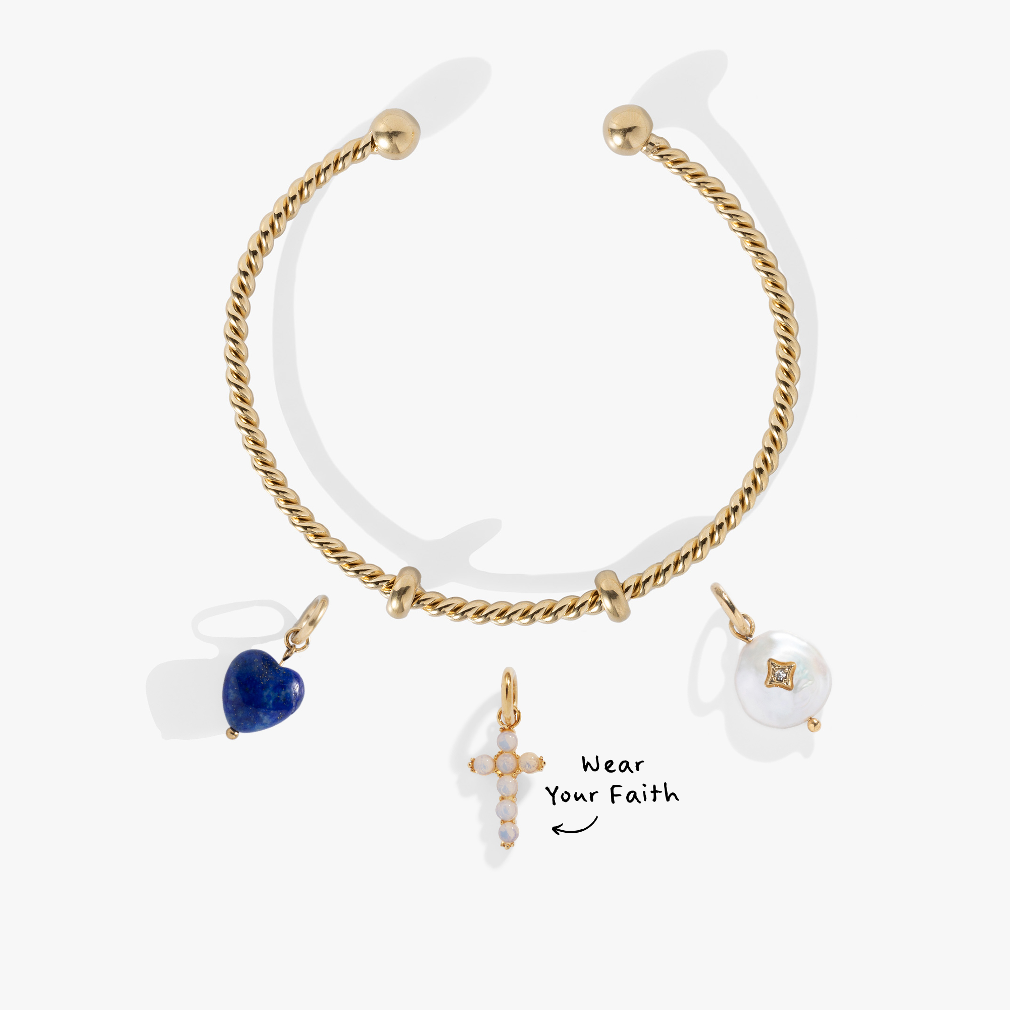 Cross My Heart Charm Bundle - Elegant Jewelry Set for Women | Perfect for Gifts, Valentine's Day & Special Occasions
