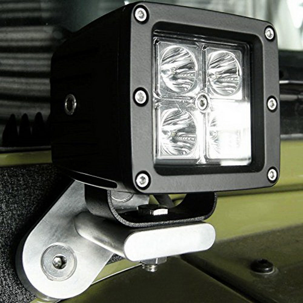 2-Pack 20W CREE LED Cubic Pod Lights for Truck, Jeep, Off-Road, ATV, 4WD, 4x4 - Waterproof Auxiliary Lighting for Night Driving, Camping & Outdoor Adventures
