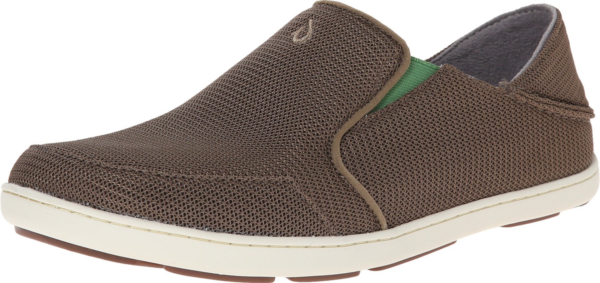 OLUKAI Men's Nohea Mesh Slip-On Shoes - Comfortable & Breathable Casual Loafers for Walking, Travel & Beach | Water-Resistant & Lightweight Summer Footwear