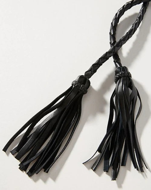 Stylish Fringe Soga Leather Belt for Women | Western Cowgirl Fashion Accessory | Perfect for Boho Outfits, Music Festivals & Country-Themed Parties