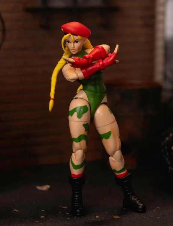 Jada Toys 1/12 Scale 6-Inch Street Fighter II Action Figures - Cammy, Dee Jay & Guile Collectible Figurines for Display, Gaming & Cosplay Inspiration