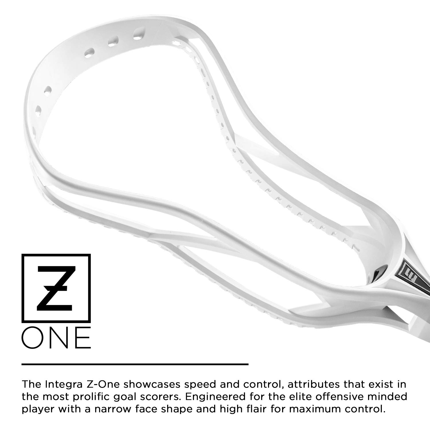 Epoch Integra Z-One Unstrung Lacrosse Head - Lightweight & Durable for Attack & Midfield Players - Perfect for Training & Competitive Games