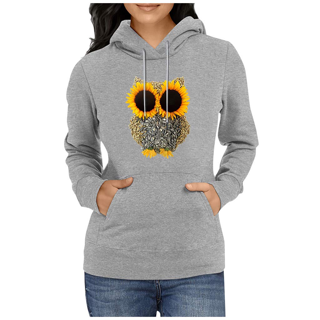 Women's Long Sleeve V-Neck Sweater - Solid Color Printed Drawstring Hoodie for Casual Wear & Outdoor Activities