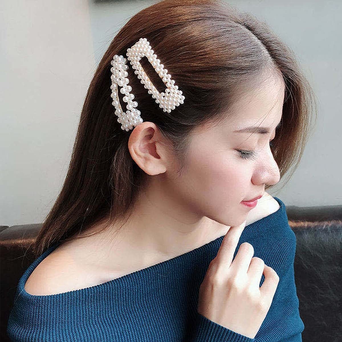4-Pack Butterfly Hair Clips for Women & Girls - Crystal French Barrette Hair Accessories (Multicolor) - Perfect for School, Parties, Weddings & Everyday Styling