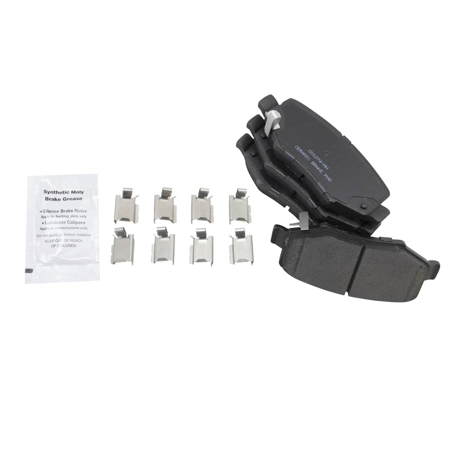 Ceramic Rear Brake Pads for 2007-2011 Dodge Nitro, 2008-2012 Jeep Liberty, 2007-2017 Wrangler & 2018 Wrangler JK - High Performance Braking for Off-Road & Daily Driving