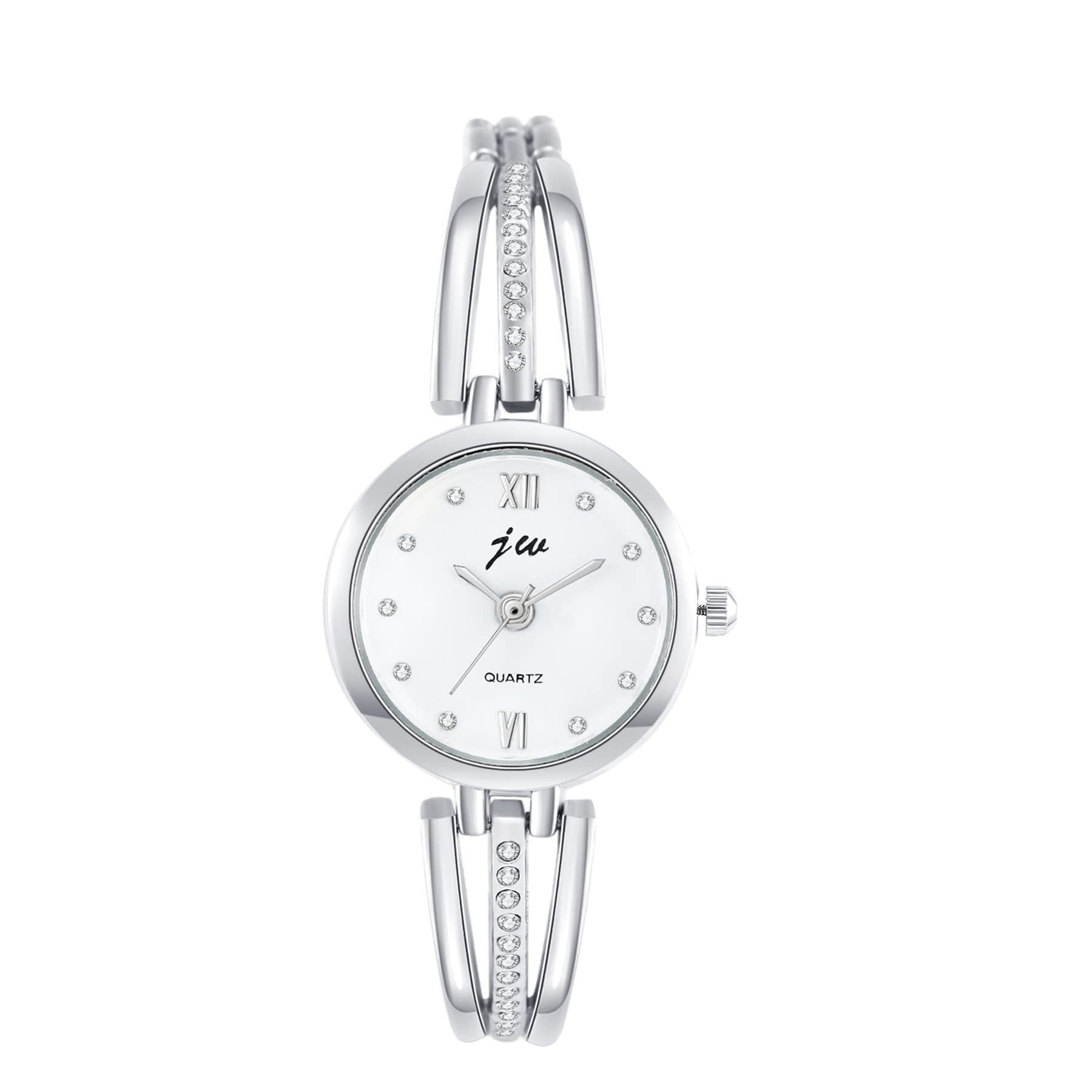Avaner Women's Ultra Slim Rhinestone Bangle Watch - Elegant Analog Quartz Bracelet Watch for Women | Perfect for Office, Party & Formal Occasions