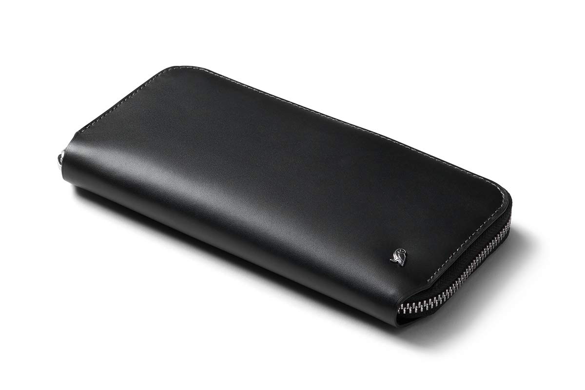 Bellroy Folio Premium Leather Wallet with Zipper Closure - Slim RFID Blocking Bifold Wallet for Men & Women, Perfect for Travel, Business & Everyday Use