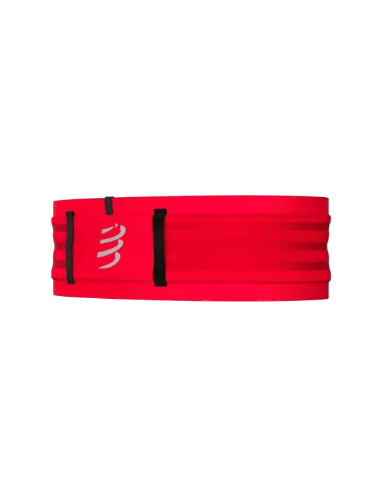 Compressport Unisex Free Belt Pro - Adjustable Running Waist Pack for Men & Women, Lightweight & Breathable (Red) - Perfect for Jogging, Hiking, Travel & Outdoor Activities