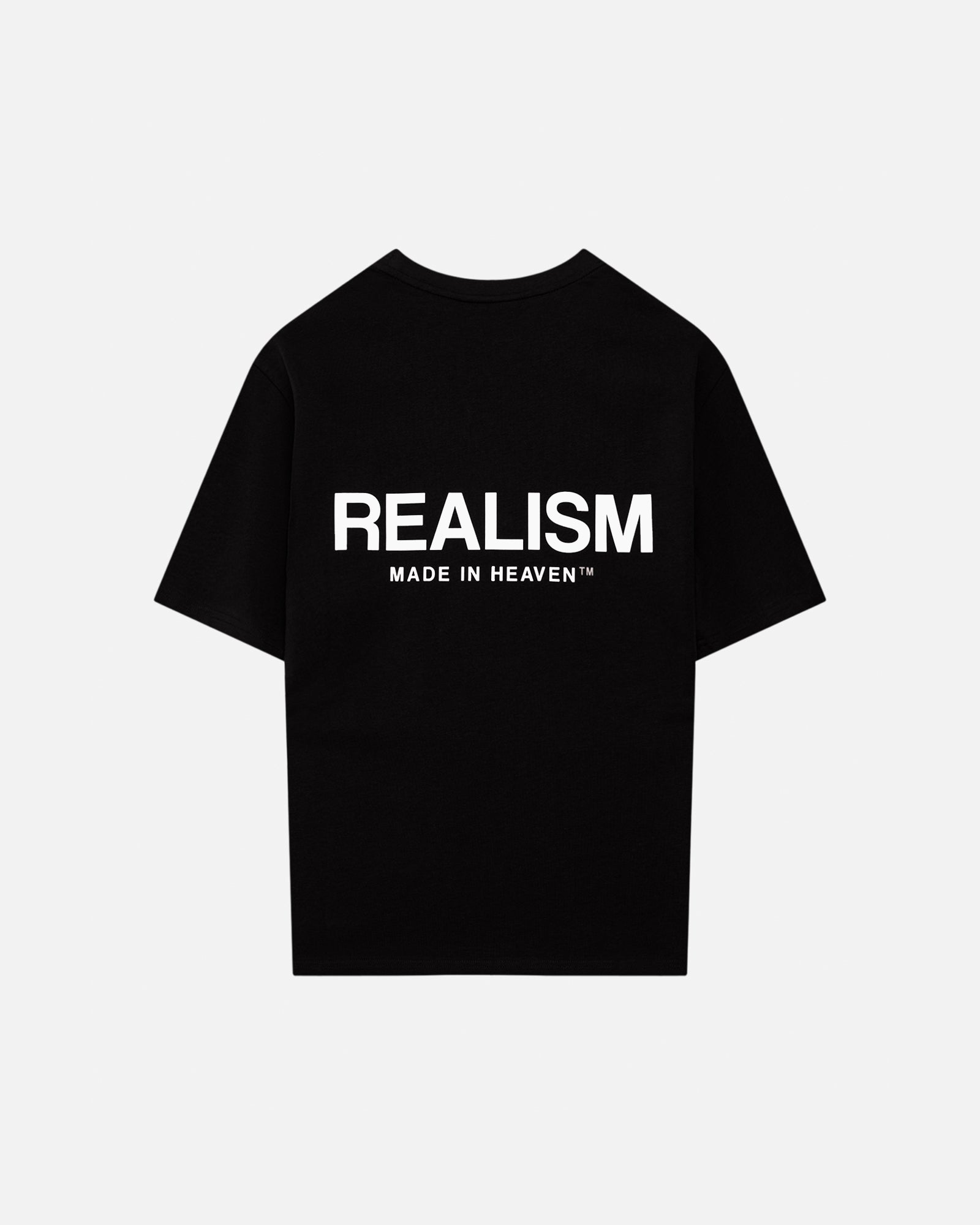 SSS Realism Heaven Logo Tee - Jet Black Men's Graphic T-Shirt | Streetwear Fashion for Casual Wear & Urban Style