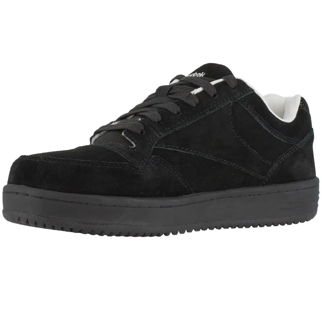 Soyay Steel Toe Athletic Work Shoes for Men - Black Safety Shoes for Construction, Warehouse & Outdoor Work | Non-Slip, Comfortable & Durable Work Boots