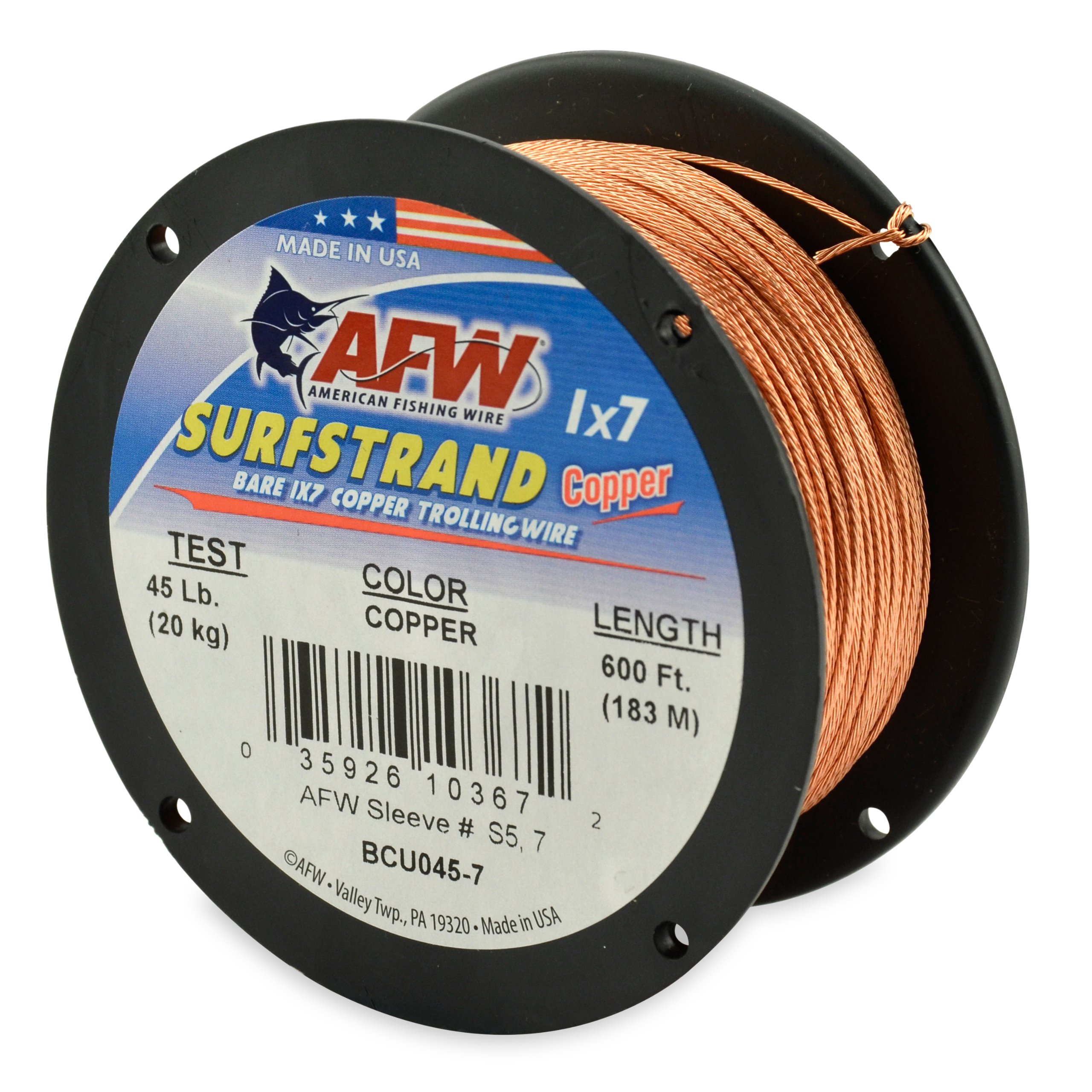 Premium American Fishing Wire Surfstrand - High Strength Saltwater & Freshwater Fishing Line for Surfcasting, Trolling, and Offshore Angling