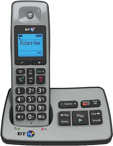 BT 2500 Digital Cordless Phone with Answering Machine - 2 Handsets, Caller ID, DECT 6.0 Technology for Clear Calls - Perfect for Home & Office Use