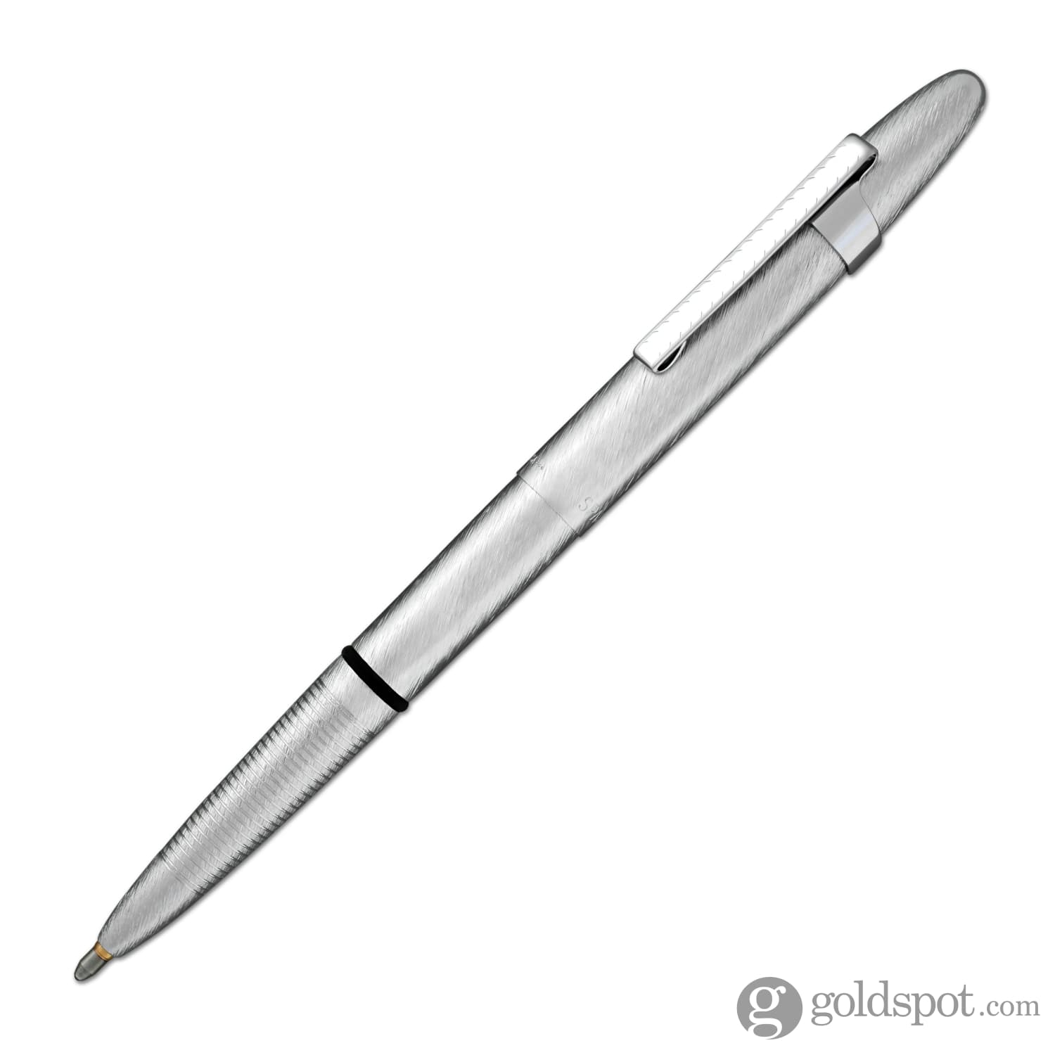 Fisher Space Pen Bullet Ballpoint Pen - Brushed Chrome with Clip - Compact & Refillable for Travel, Outdoor Adventures & Everyday Writing