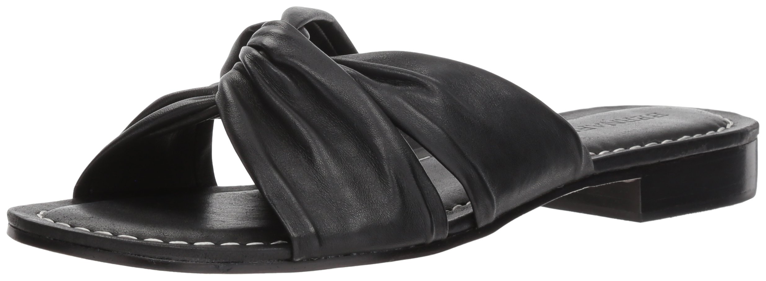 Bernardo Tiffany Knotted Slides - Malibu Blue Velvet Women's Comfortable Summer Sandals | Perfect for Beach, Poolside, and Casual Outings