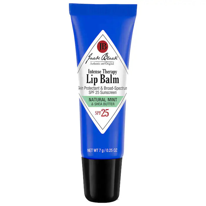 Jack Black Intense Therapy Lip Balm SPF 25 - Moisturizing & Hydrating Lip Care for Dry, Chapped Lips - Perfect for Outdoor Activities, Hiking, and Winter Protection