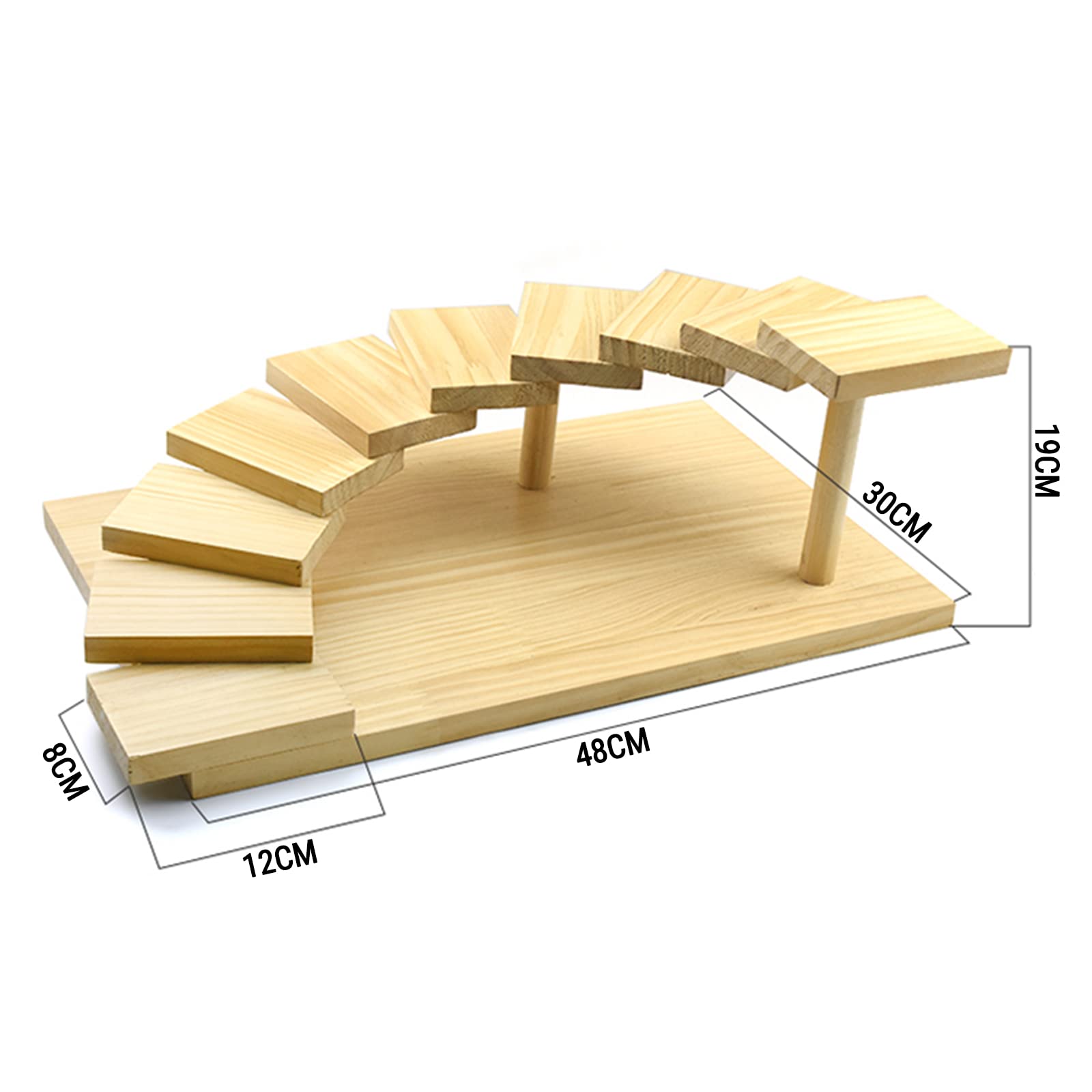 AIZYR Japanese Style Wooden Sushi Serving Boat - Elegant Sashimi & Sushi Platter for Parties, Housewarming, Wedding Gifts - Perfect for Dinner Parties, Japanese Cuisine Presentation, and Special Occasions