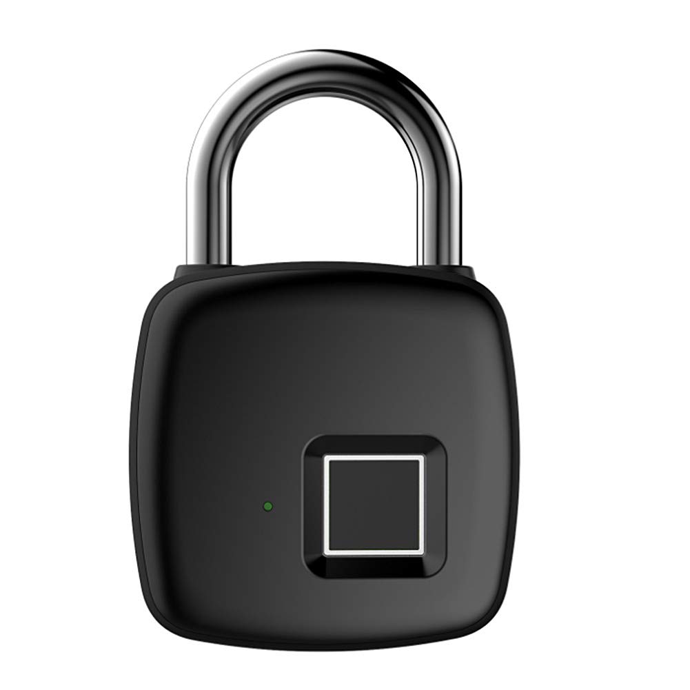 Fingerprint Smart Lock - Biometric Padlock with Anti-Theft Security, IP65 Waterproof & USB Rechargeable - Ideal for Gym Lockers, Doors, Luggage & Suitcases - Perfect for Travel, Home Security & Outdoor Use