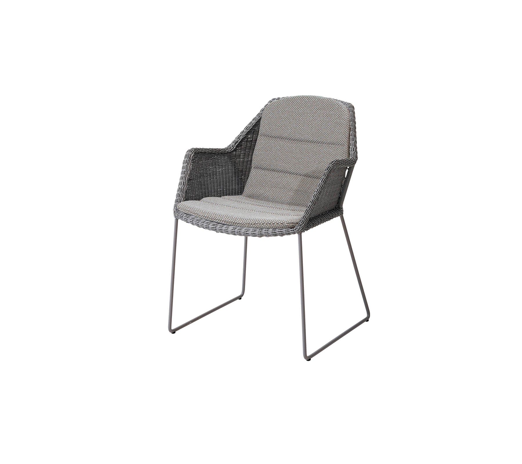 Breeze Outdoor Dining Weave Chairs Set of 2 - Lightweight Patio Furniture for Backyard, Poolside & Garden - Weather-Resistant Wicker Dining Chairs with Cushions