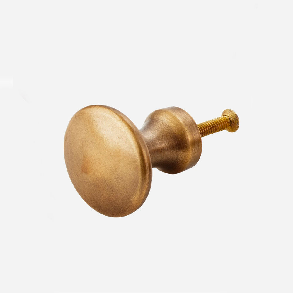 Antique Brass Door Knob - Vintage Style Cabinet & Drawer Pulls for Home Decor - Perfect for Bedroom, Bathroom & Furniture Hardware Upgrade