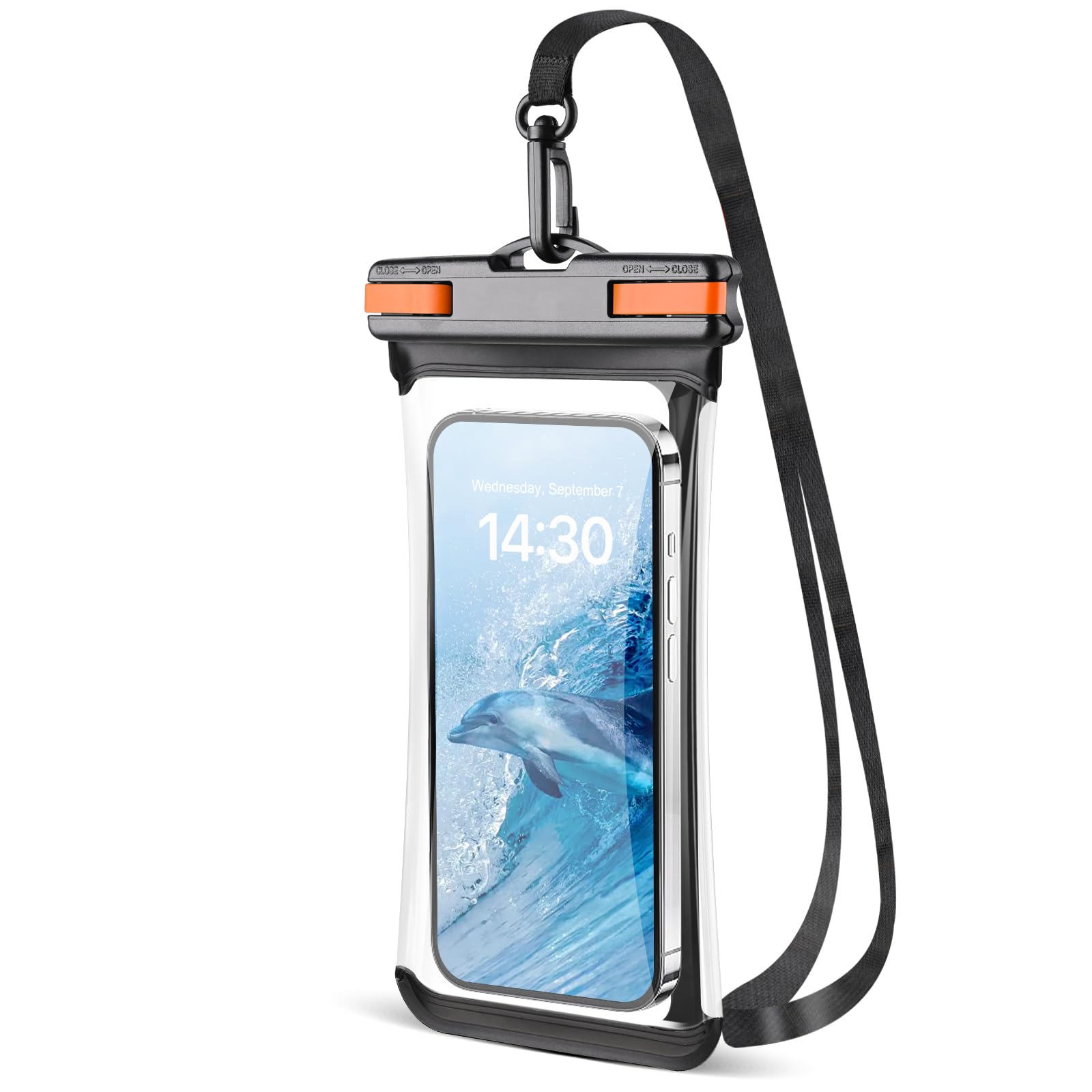 Waterproof Phone Pouch IPX8 - Universal Dry Bag for iPhone 15 Pro Max/14 Pro/13 & Galaxy S24/S23 Ultra (Fits Up to 6.9