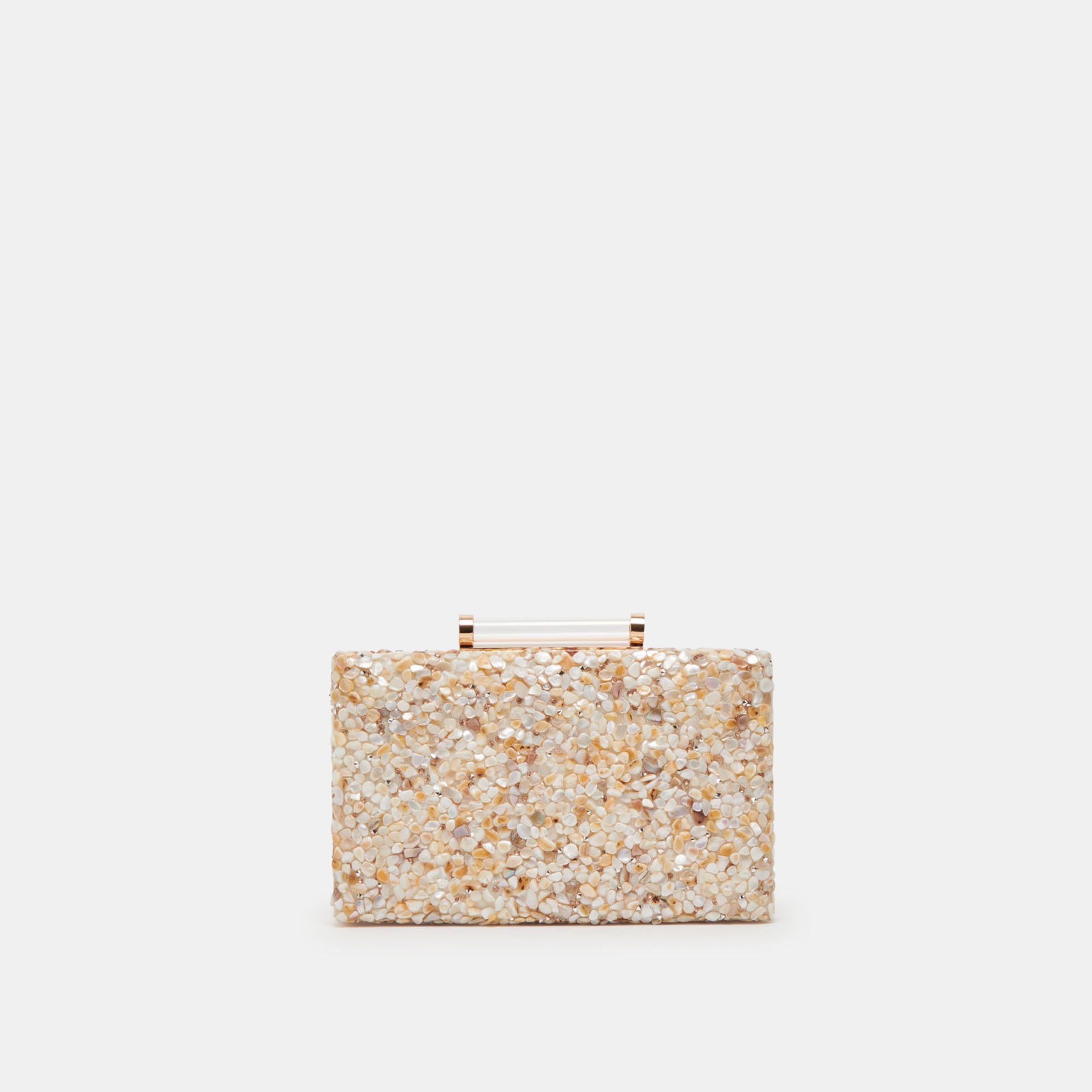 ROCKEE CLUTCH Natural Cluster Crossbody Bag for Women - Stylish Leather Handbag for Everyday Use, Work, and Night Out