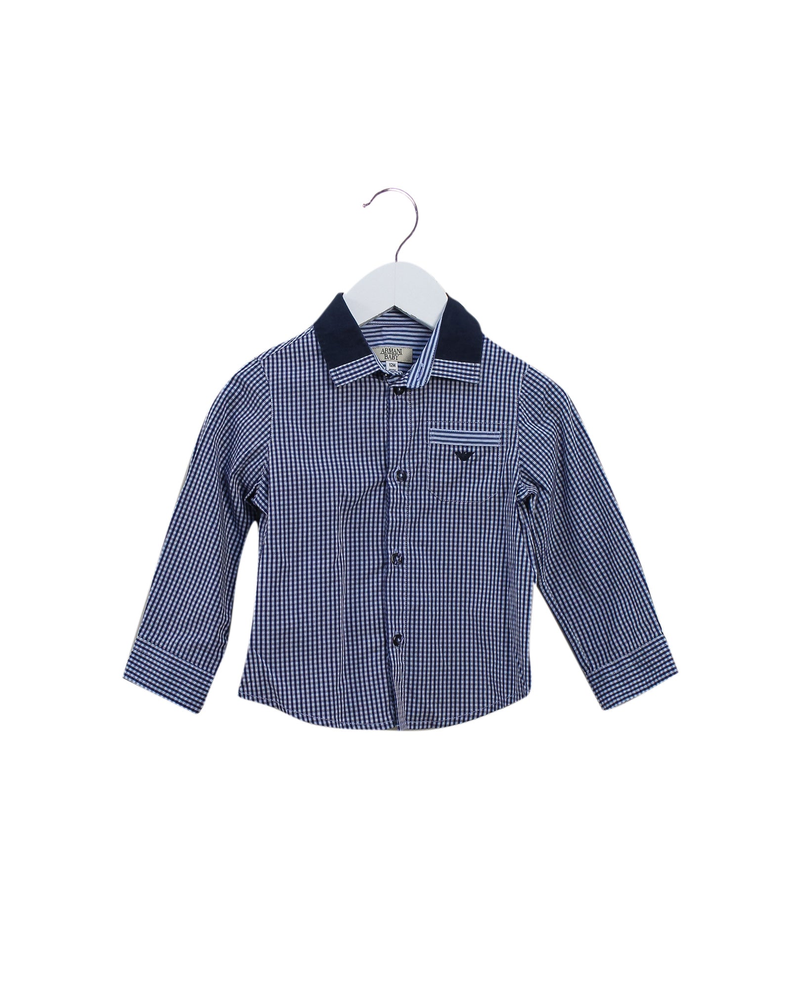 Armani Baby Boys' Dress Shirt 12 Months (74cm) - Formal Wear for Special Occasions & Family Photos
