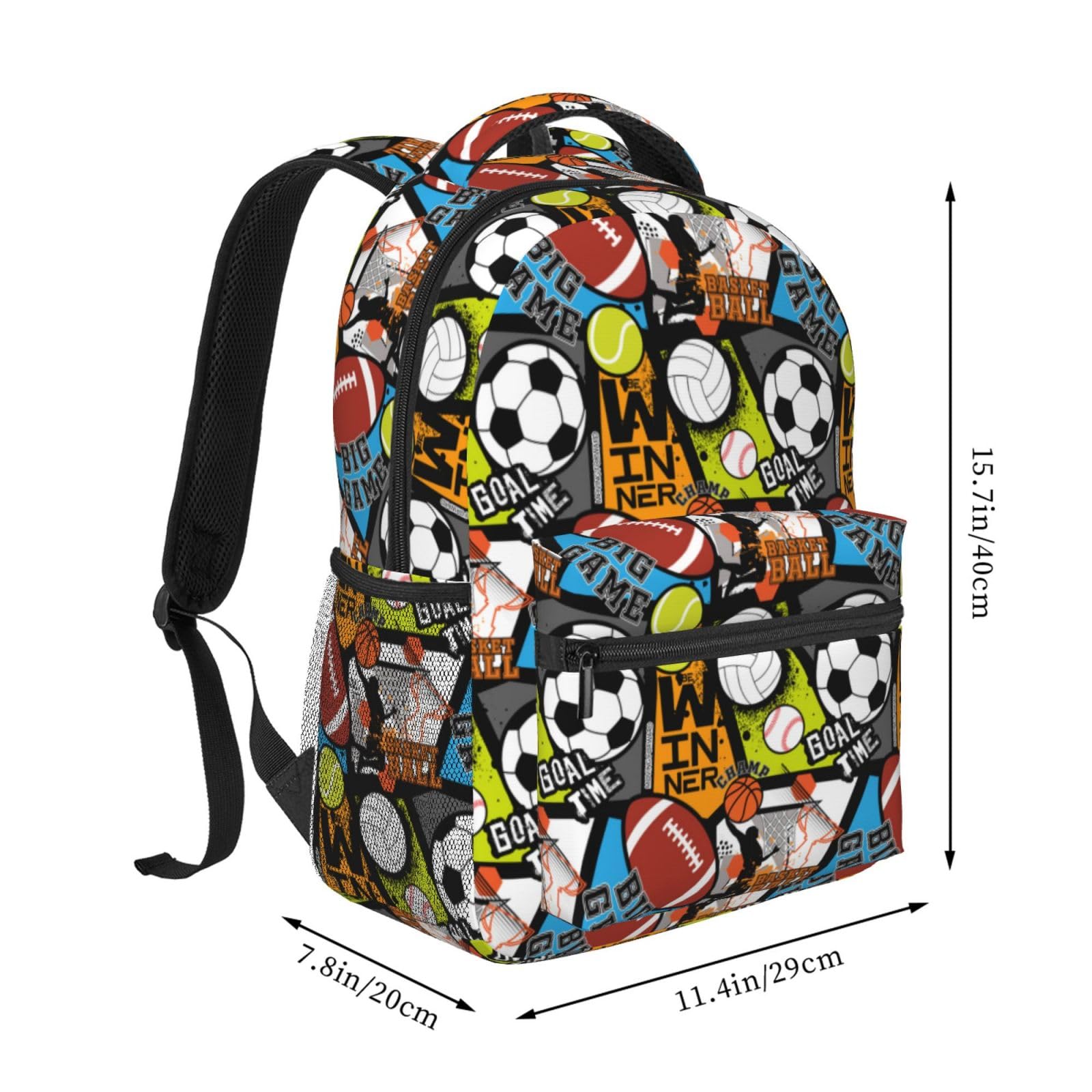 **Boys Soccer Backpack - Durable Football School Bag for Kids & Teens Ages 6-18 | Waterproof Bookbag for Elementary & Middle School, Sports, Travel & Daily Use**