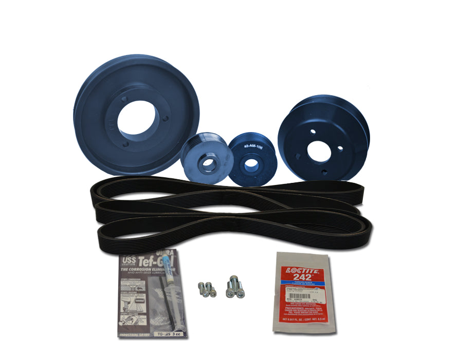 Nanni Serpentine Pulley Kit N4.6 - 48 NSP 4.6 Replacement Belt Kit for Marine Engines | Perfect for Boat Engine Maintenance & Repair