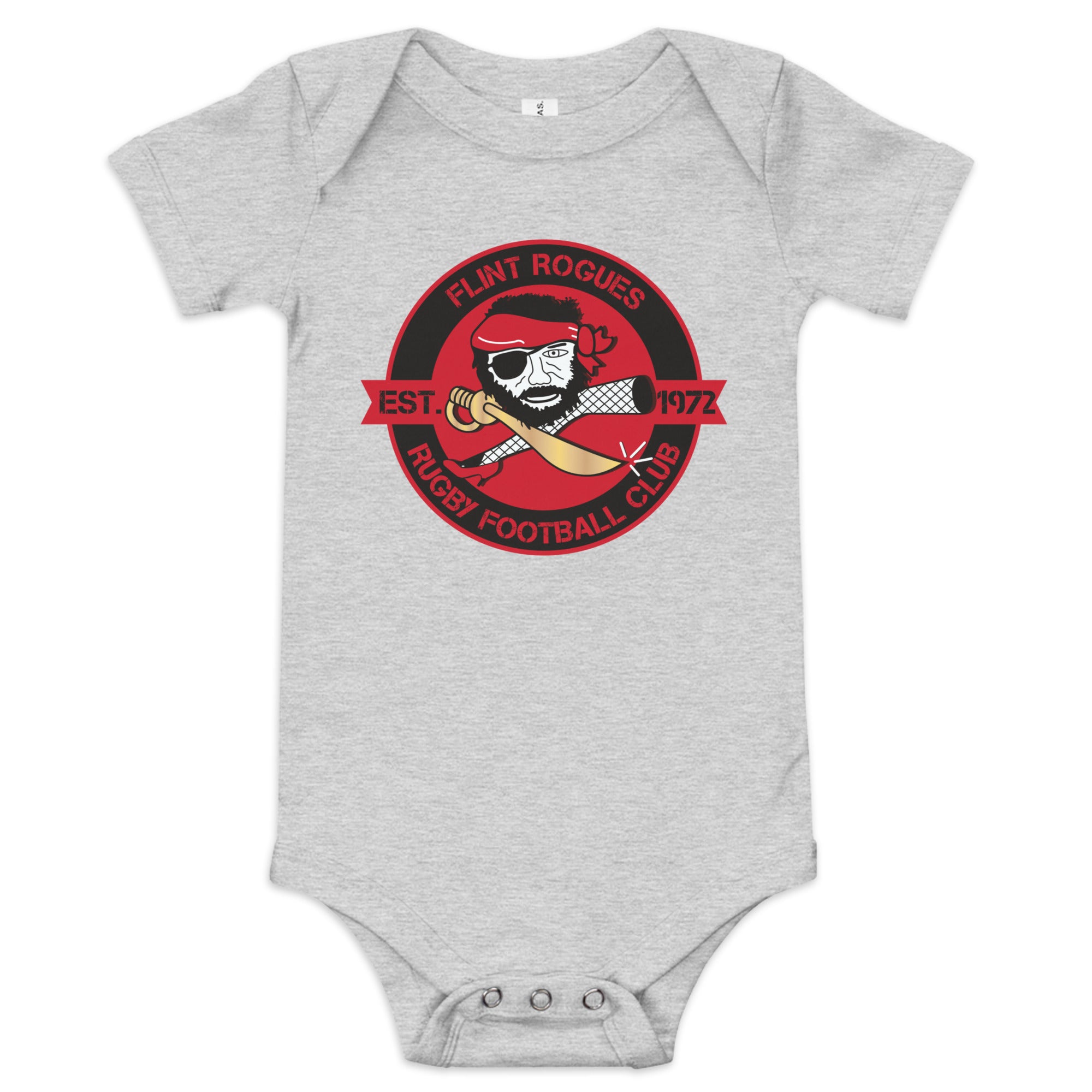 Flint Rogues RFC Baby Onesie - Soft Cotton Bodysuit for Newborns & Infants - Perfect for Playtime, Outings & Family Photos