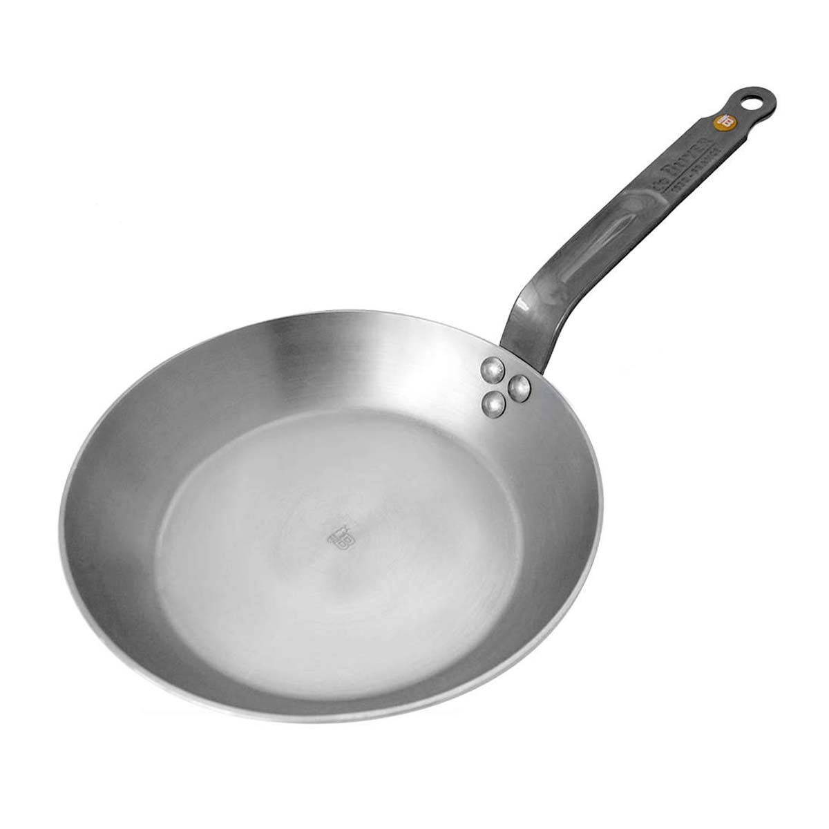 de Buyer Mineral B Traditional Handle French Iron Skillet 24cm - Perfect for Searing, Frying & Cooking Steak, Eggs & Pancakes