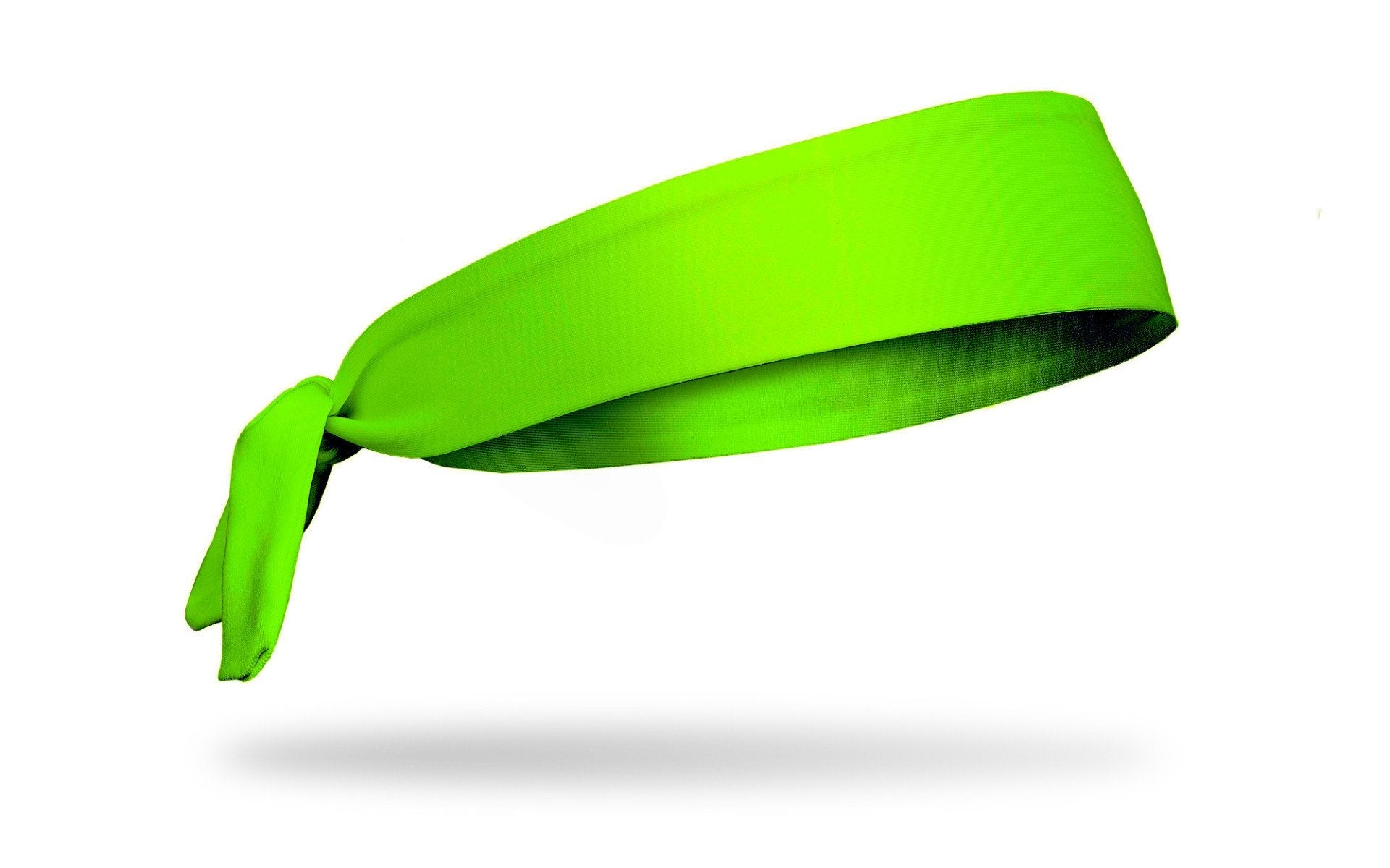 Neon Green Flex Tie Headband for Women - Adjustable Non-Slip Hair Accessories for Workouts, Yoga, Running & Sports | Soft Stretchy Head Wrap for Long Hair
