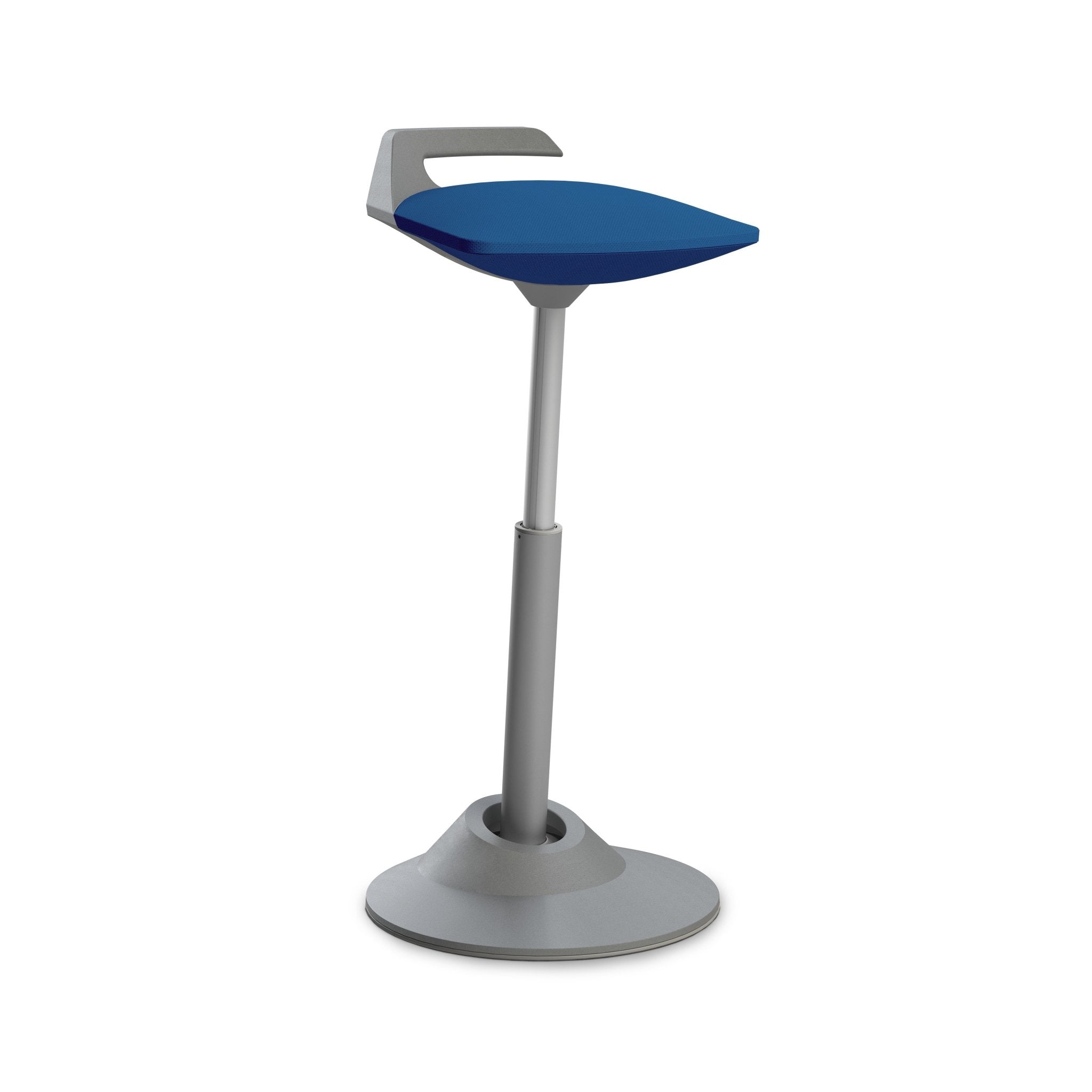 Aeris Muvman Grey Office Chair - Ergonomic Mesh Back Support & Adjustable Height for Home & Office Workspace Comfort
