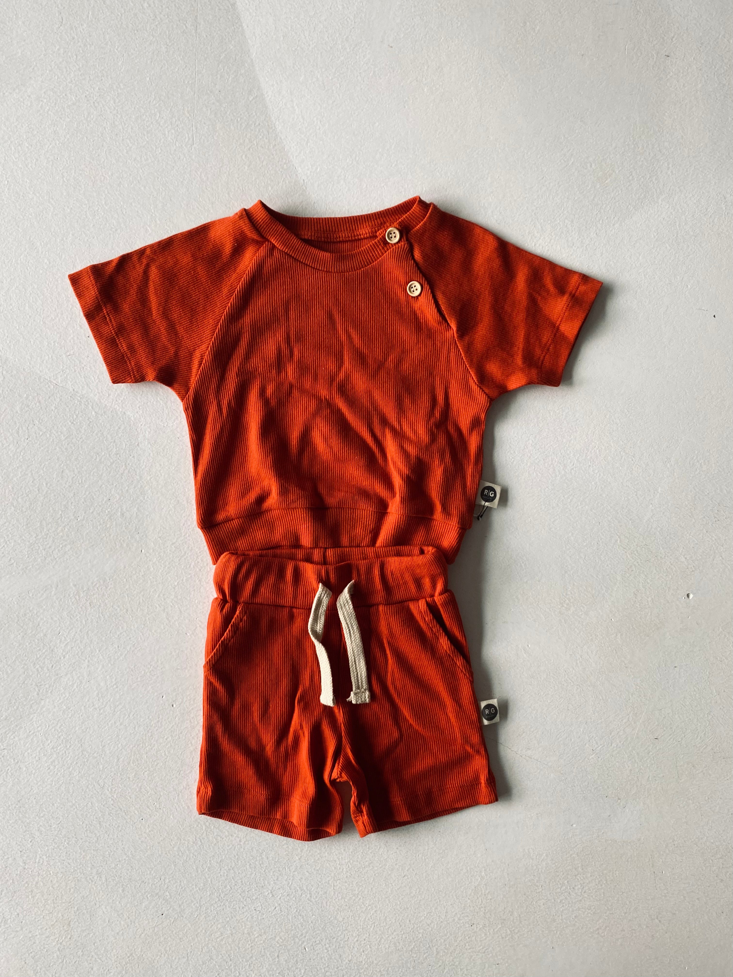 Baby T-Shirt and Shorts Set - Soft Cotton Outfit for Infants & Toddlers - Cute Casual Wear for Playtime, Outings & Family Photos