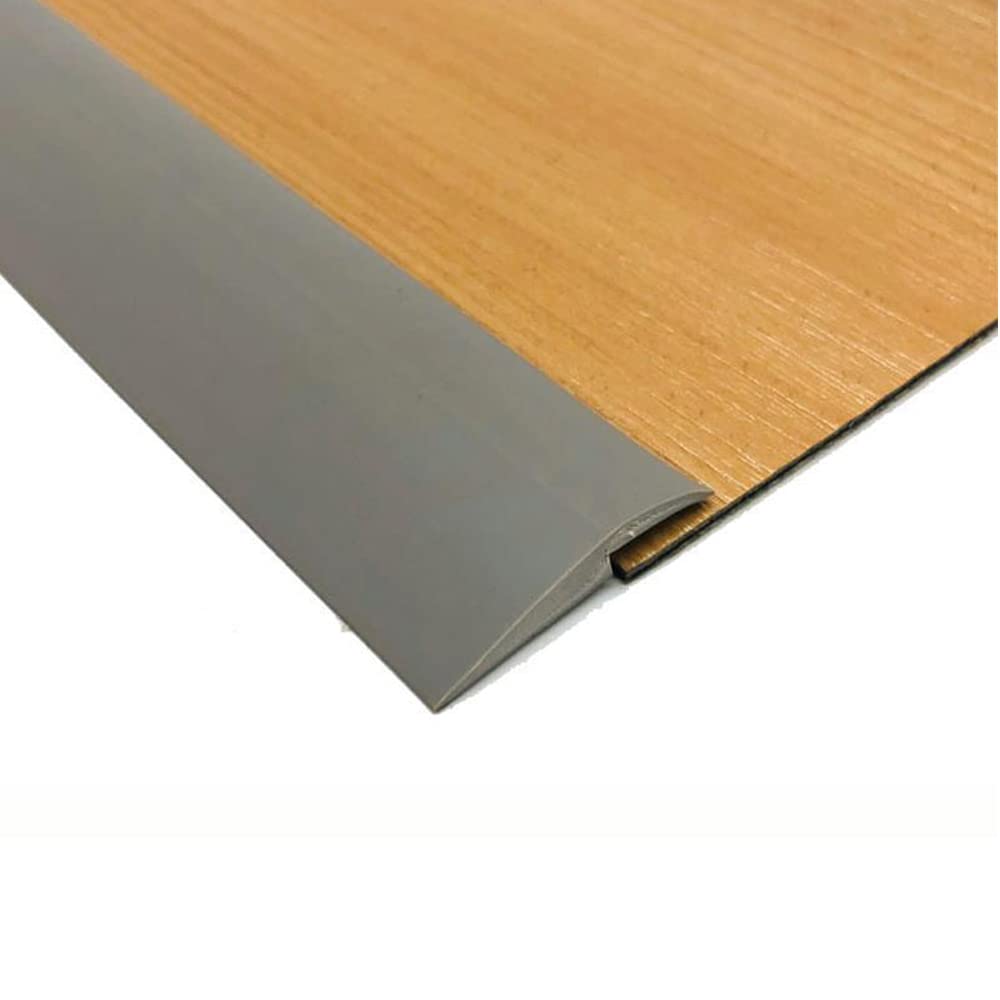 78 Inch Self-Adhesive Carpet Edge Trim Strip - 6.5FT PVC Threshold Transition Molding for Floor Mats (3mm Height, Grey) | Perfect for Home, Office & Car Flooring Protection