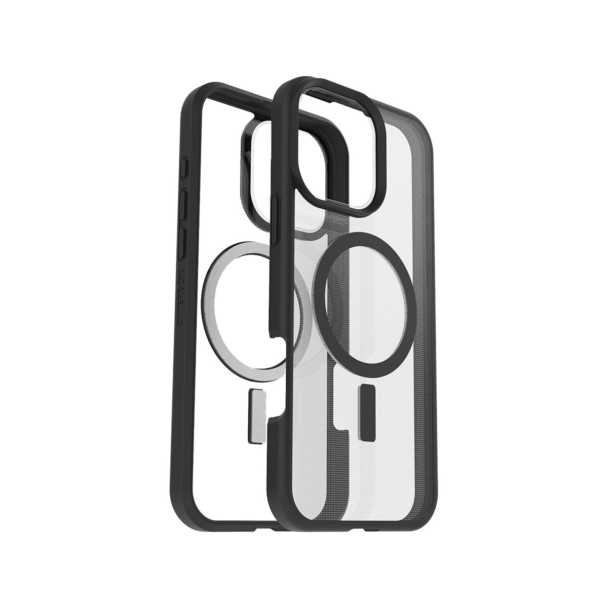 OtterBox React Series MagSafe Compatible Protective Case for iPhone 16 Pro Max - Black Crystal | Shockproof & Slim Design for Everyday Use & Outdoor Activities