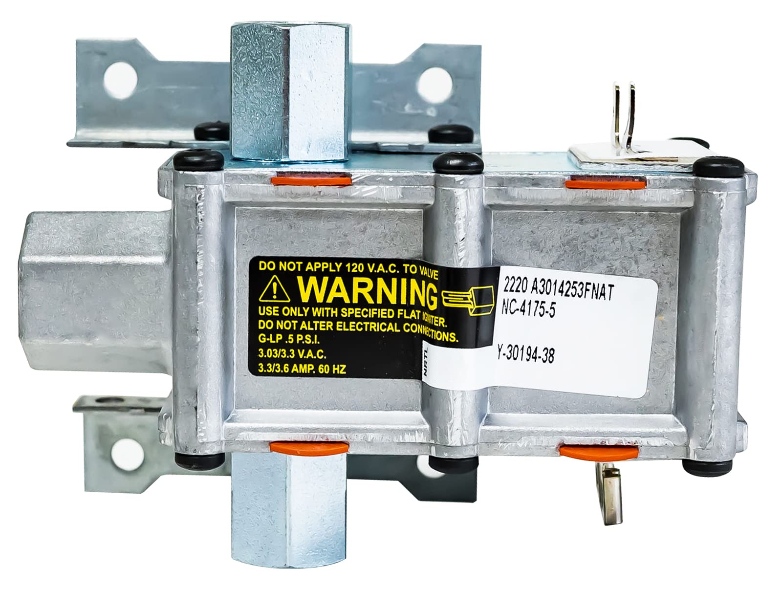 LG MJX62571701 Gas Range Oven Safety Valve Replacement Part Y-30194-38 - Compatible with LG Gas Stoves & Ranges for Secure Cooking & Baking