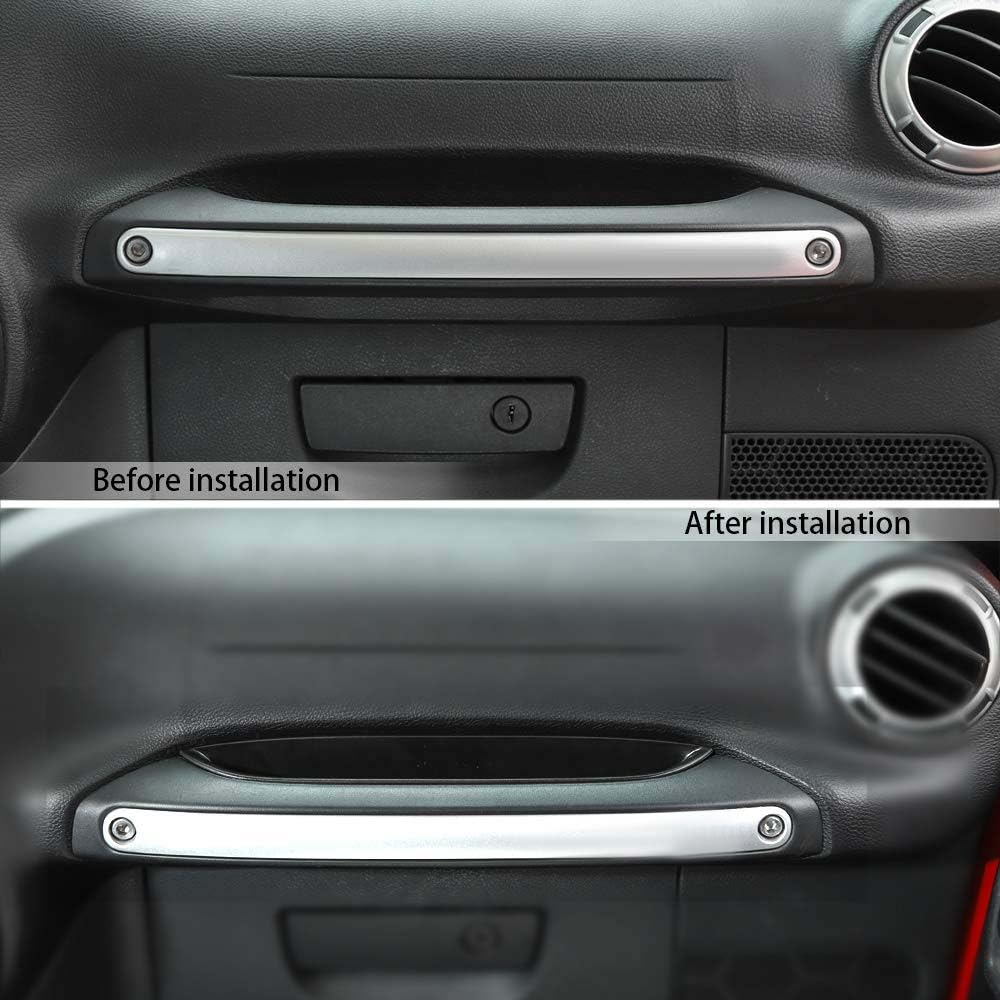 Jeep Wrangler JK JKU 2011-2017 Grab Handle Storage Tray Organizer - RT-TCZ Black Passenger Side Accessory for Car Interior Organization & Off-Road Adventure Gear